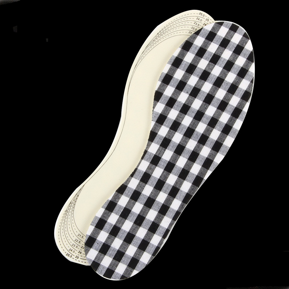 乳胶格子布鞋垫