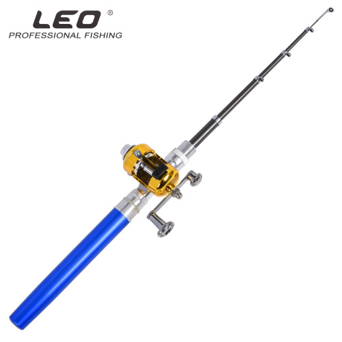 Y4516 [4-piece pen-type fishing rod drum set] Portable pocket ice fishing rod and sea rod fishing gear set