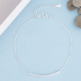 Изогнутая трубка, модный универсальный браслет на ногу, аксессуар, подарок на день рождения, простой и элегантный дизайн, оптовые продажи