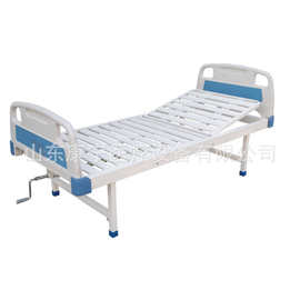 医院不锈钢医疗病床 ABS三折双摇护理病床 二折多功能手摇床批发