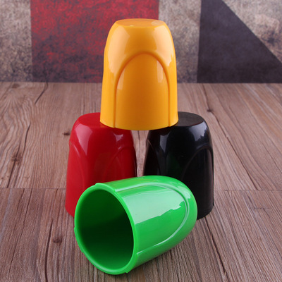 加厚直筒黑色摔不爛 股子股盅套裝 色子色盅 篩盅篩子 甩子盅直銷