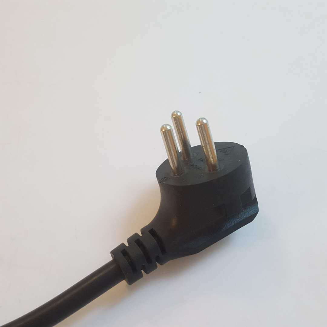 以色列单头上锡电源线 以色列0.75平方1.5米 适配器对接插头线