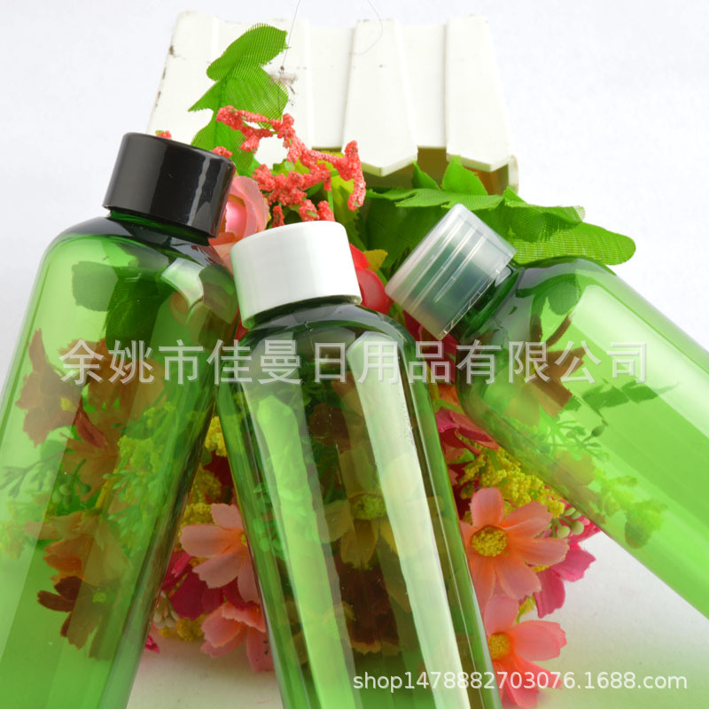 200ml毫升双层旋盖pet塑料瓶洗发水纯露沐浴露分装空瓶精油小样瓶