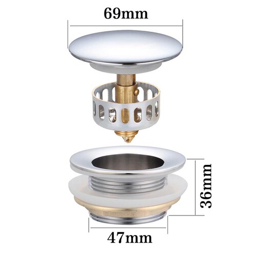 Porcelain bathtub drainer copper pop-up bathtub drainer tub wooden bucket drain pipe shower room accessories
