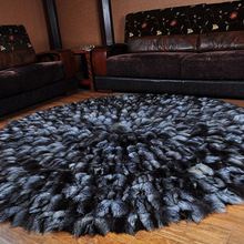 狐狸毛皮草卧室地毯汽车坐垫床边毯长条脚垫满铺地毯