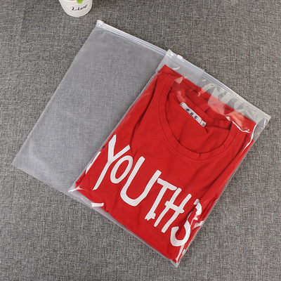 customized clothing Zipper bag Plastic clothing Packaging bag Scrub packing Zipper bag pe Underwear Packaging bag goods in stock