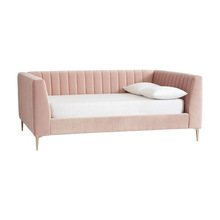 北欧轻奢布艺沙发床小户型省空间双三沙发粉色蓝色简约后现代沙发