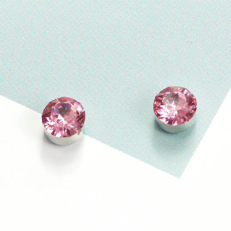 1 Pair Cute Sweet Round Three-dimensional Inlay Alloy Rhinestones Ear Cuffs display picture 3