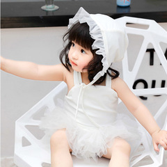 Newborn Baby Swimwear for Girls, Infant Swim Suit, Princess Dress Style with Angel Wings, Wholesale