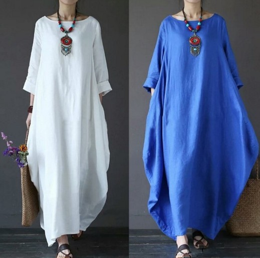 Color options for long dress