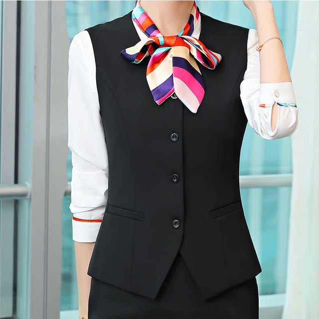 Suit jacket professional long-sleeved small suit three-piece  