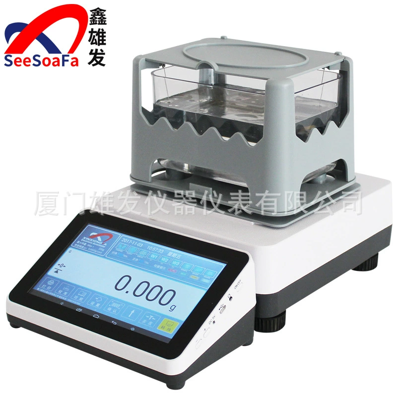 Электронный пористый тестер плотности твердого тела XFMD-6205A прибор для измерения удельного веса измеритель плотности сенсорного экрана