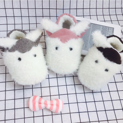 婴儿棉鞋室内鞋新生儿棉保暖宝宝不掉鞋厂家直供批发一件代发新款