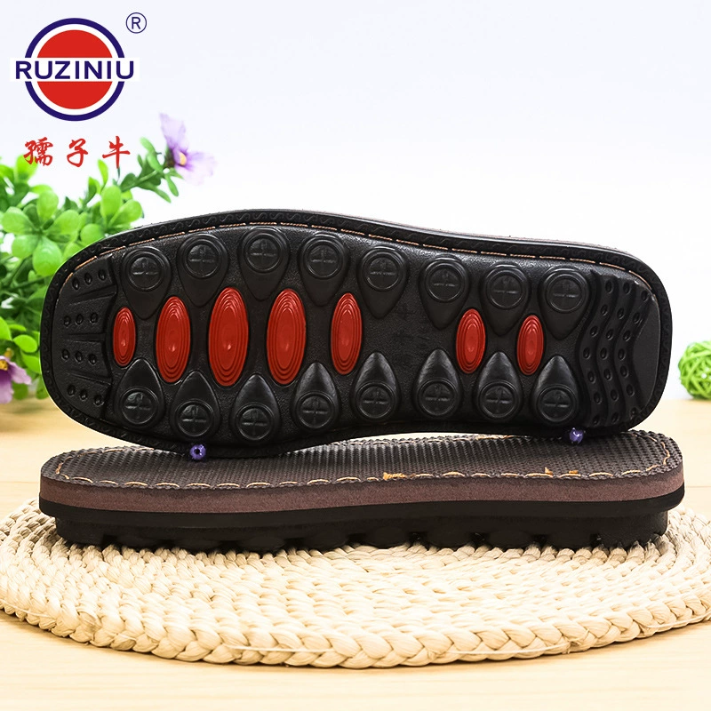 Сумасштабная подошва, оптовая продажа, тапочки ручной работы, хлопчатобумажная подошва, нескользящая износостойкая подошва, двухцветная резиновая подошва с летающей бабочкой