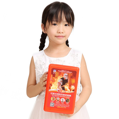 酒店唐安消防面具 宾馆火灾逃生防烟防毒面具 家用防火口罩呼吸器|ru