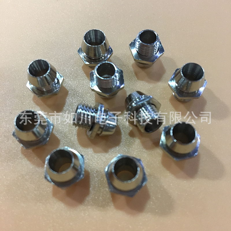 直销3MM 5MM锌合金LED灯套 F5铜套LED灯座 LED保护灯罩 LED间隔柱