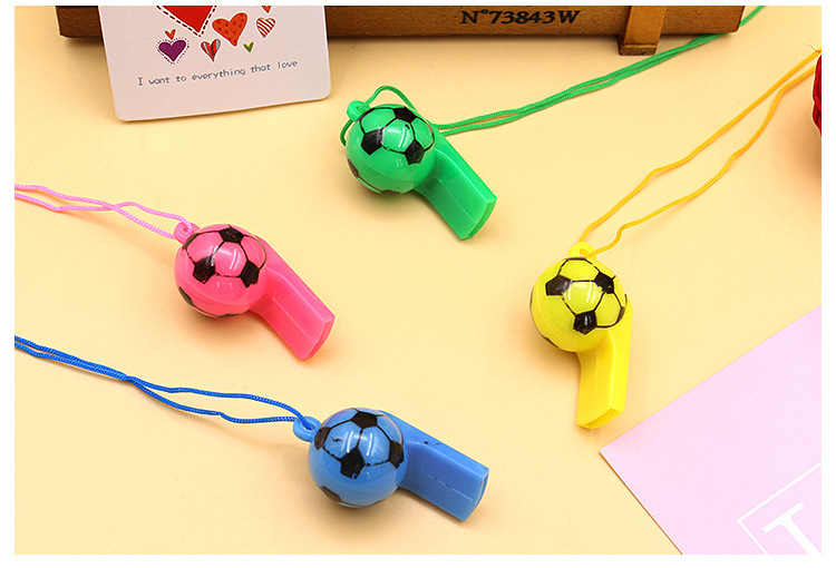 Color Plastic Football Whistle Referee Whistle Game Supplies display picture 1