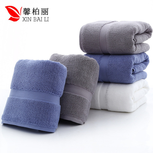 Pure cotton bath towel 800g thickened large bath towel 80*160 hotel gift return bath towel with logo