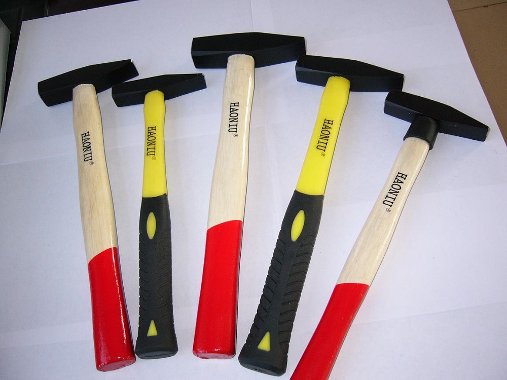 厂家生产加工45号碳钢锻打包塑柄木柄钳工锤6000克