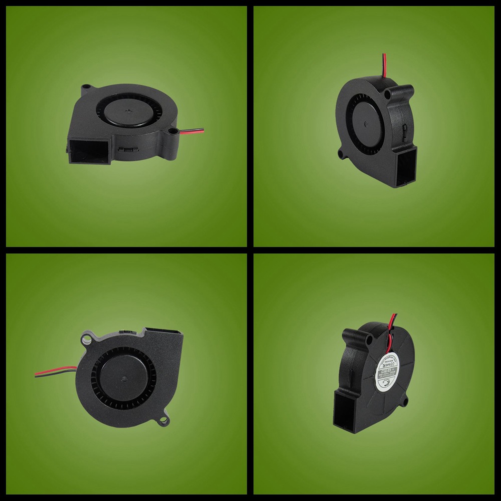 供应静音型号5v12v24vFH5015含油液压双滚珠鼓风机