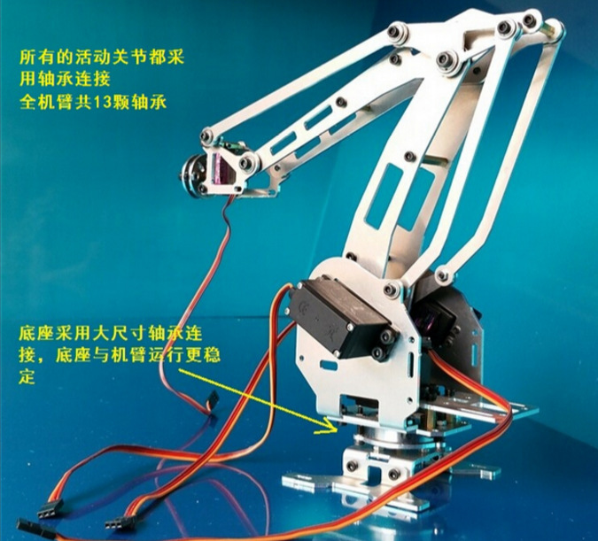 机械手臂 机械臂 6自由度机械手 工业机器人模型 六轴机器人1