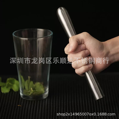 厂家直供全钢碎冰棒 锤头304钢调酒棒 碎冰器碎冰锤 酒吧用品冰棒