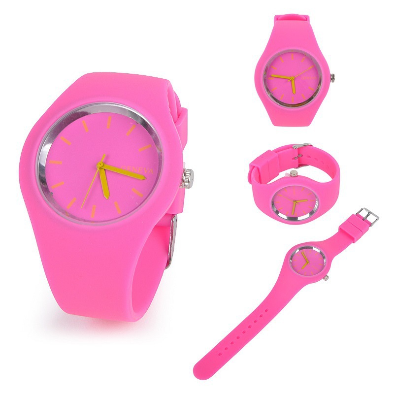 Simple Style Solid Color Buckle Quartz Kids Watches display picture 2