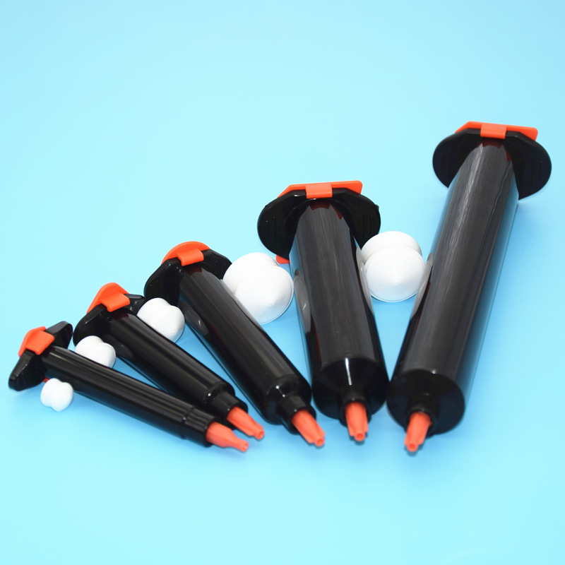 防紫外线黑色避光点胶针筒UV胶管堵头后盖活塞4件套35 10 30 55CC