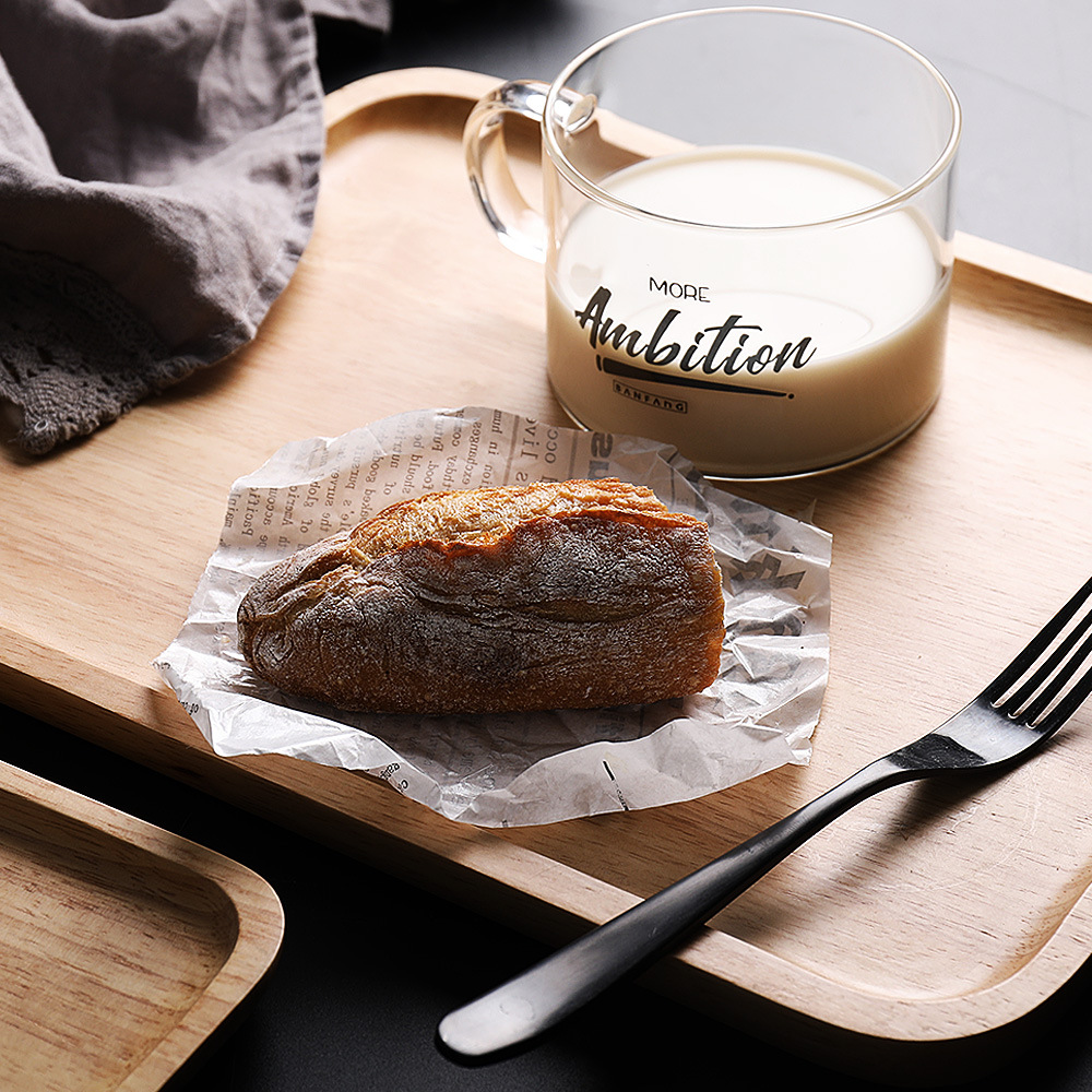 木质餐具碗盘碟套装日式酒店 早餐面包托盘果盘子沙拉碗碟子家用