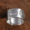 Silver bracelet, men's retro ring, 925 sample silver