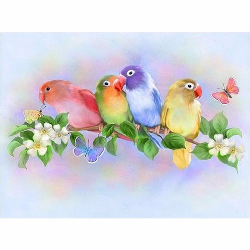 Colorful Bird Diamond Painting 1