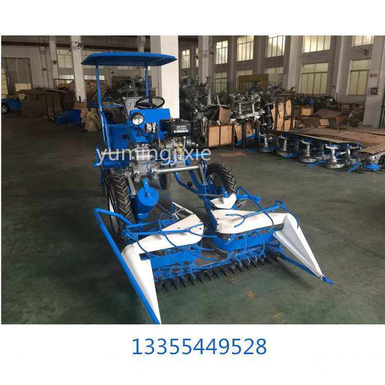 稻麦收割打捆机视频 芦苇玉米秸秆收割机 农用汽油坐式收割机