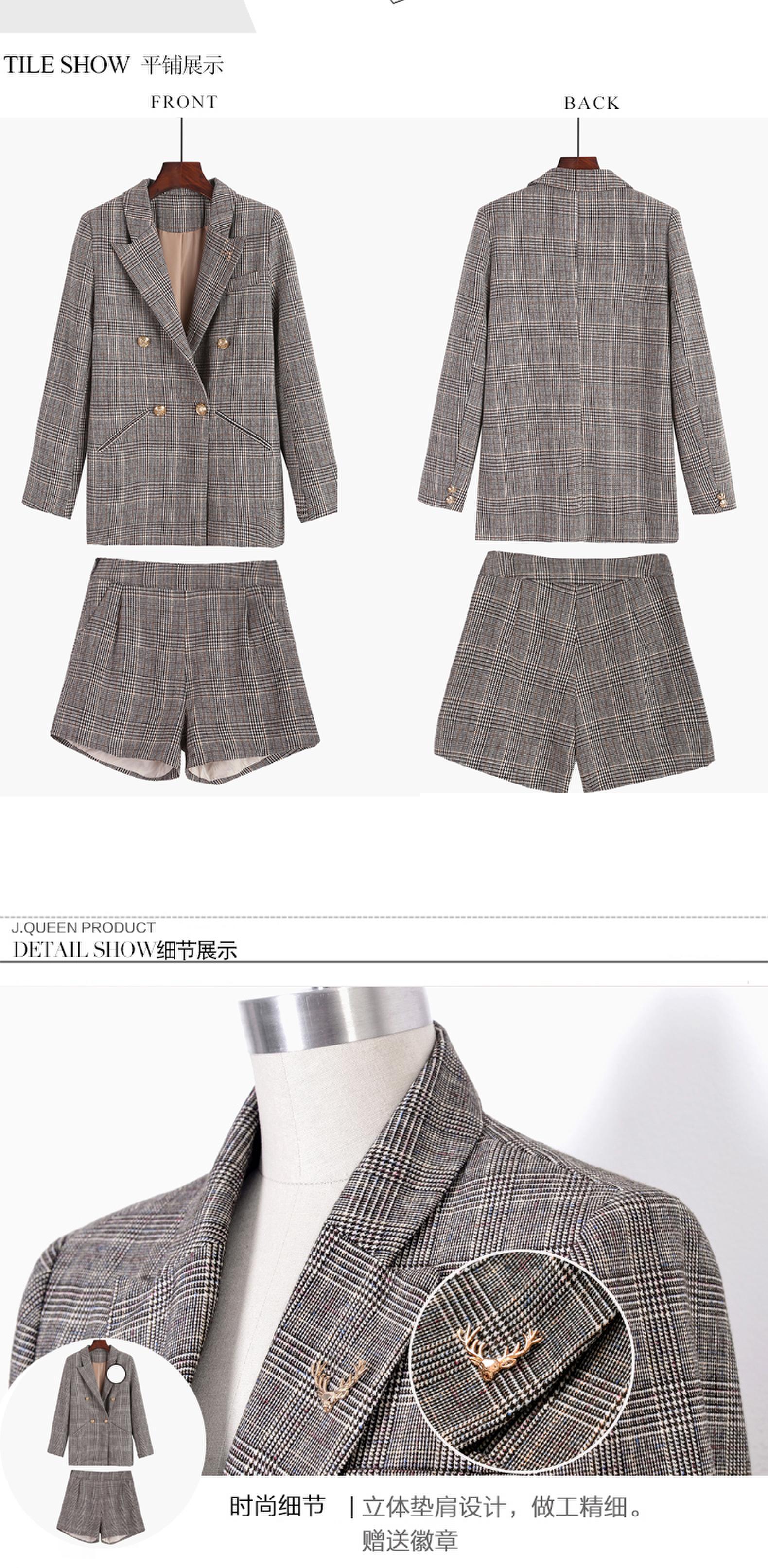 Costume femme en Mélange de coton - Ref 3334390 Image 9