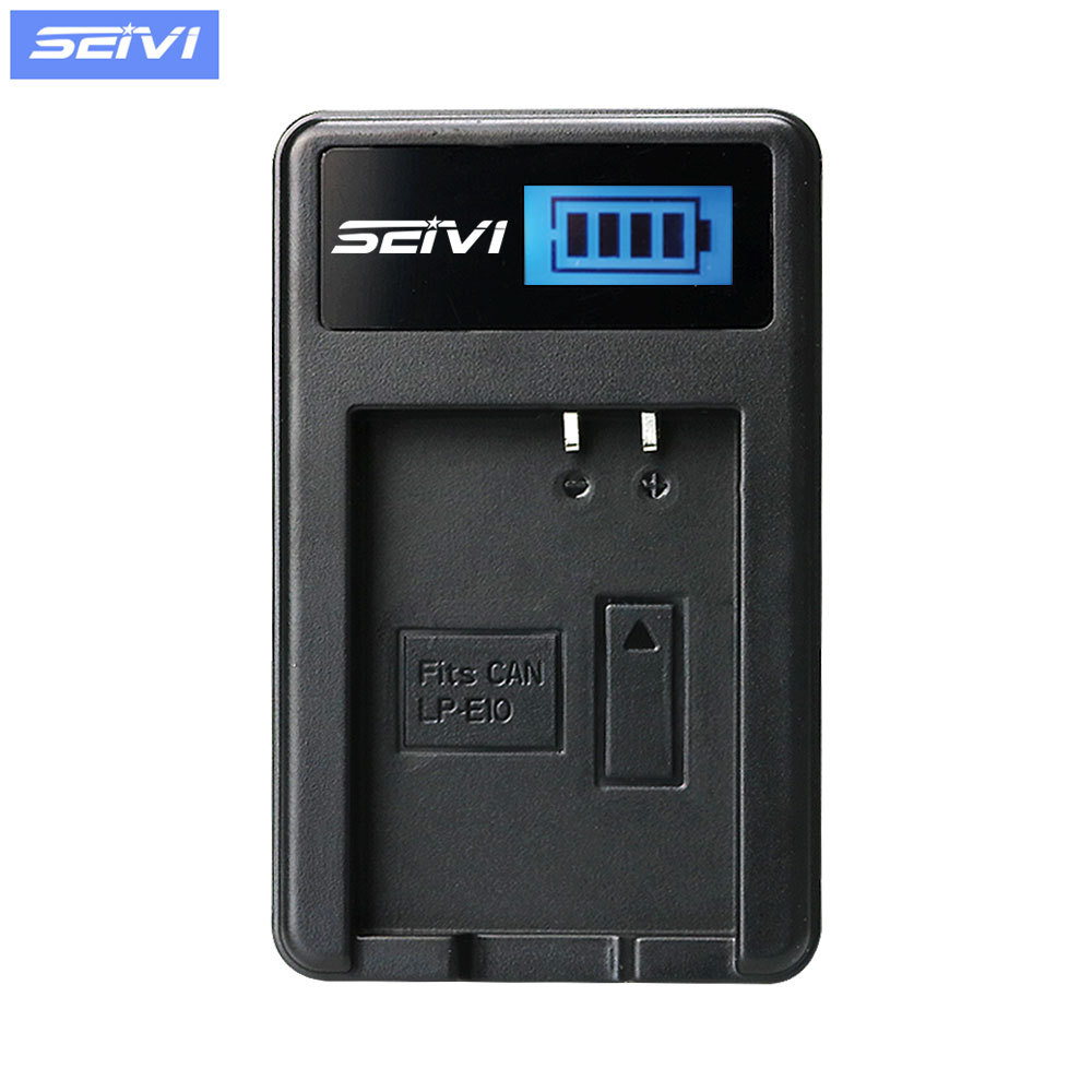 SEIVI厂家直销 数码相机usb单充座充适用于佳能LP-E10电池充电器