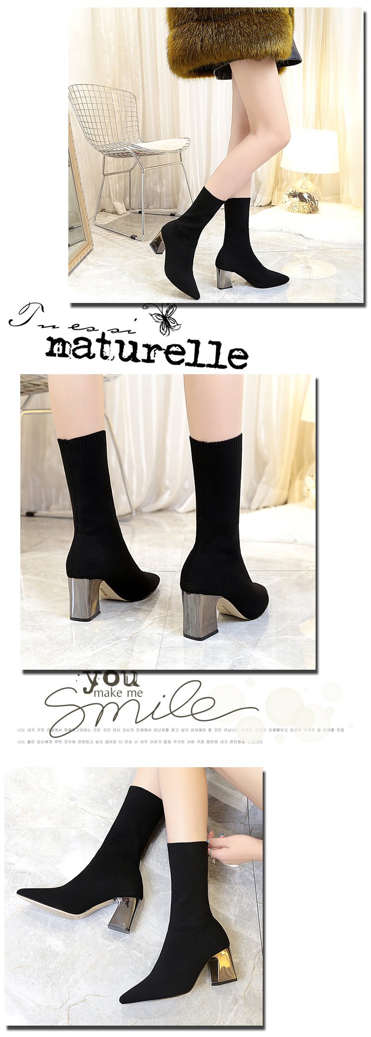 Bottes femme en Tissu - Ref 3354848 Image 15