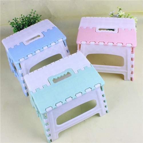 BD-04 Thickened Plastic Folding Stool Small Bench Children Adult Mini Small Stool Train Home Portable Stool