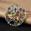 Fashionable cartoon metal crystal, brooch, clothing, Korean style