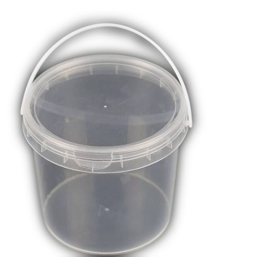 Factory direct sales food-grade portable plastic drum with lid, sealed and water-proof, transparent 0.5 liter keg 500ml
