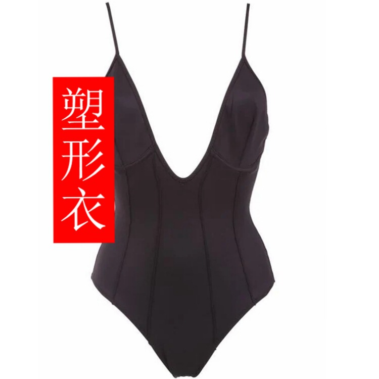 2019 new black fat mother fat mother XXXXL mother postpartum shaping postpartum repair clothing one-body swimming suit