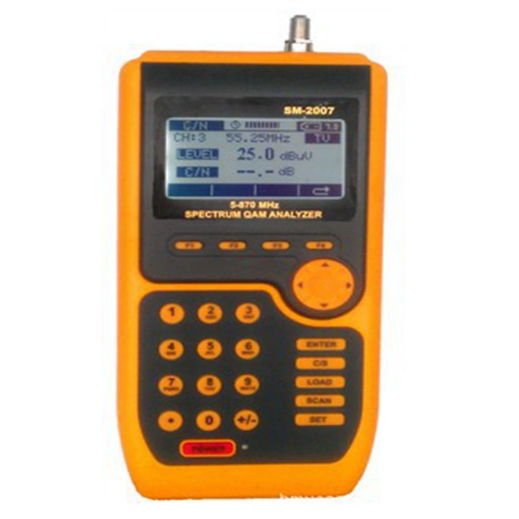 Цифрово-аналоговый портативный цифровой измеритель напряженности поля SM2007 двойного назначения с дисплеем созвездия ТВ-измеритель напряженности поля