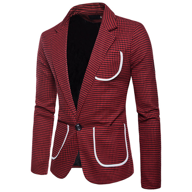 Men’s Wear Colour Matching and Edge-wrapping Design A Button  