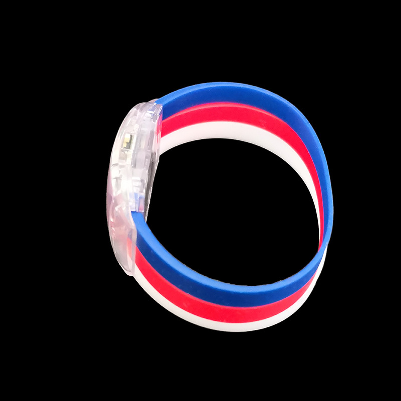 发光手环定制体育比赛活动演唱会荧光闪光手腕带酒吧蹦迪夜跑应援