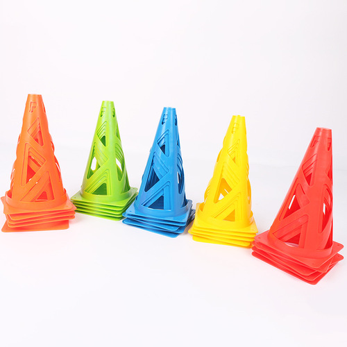 23cm Hollowed-Out Marker Cone for Inline Skating Freestyle Poles & Football Obstacles  
Football Training Equipment