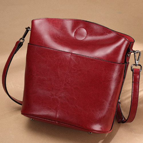 2024 New Trendy Women's Bags Cowhide Fashion Shoulder Bags Casual Women's Bags Versatile Simple Genuine Leather Crossbody Bags