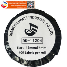 �ֵ�DK-11204 �����˺��l�a�����a����ɫ��о QL570�m�� 17X54mm