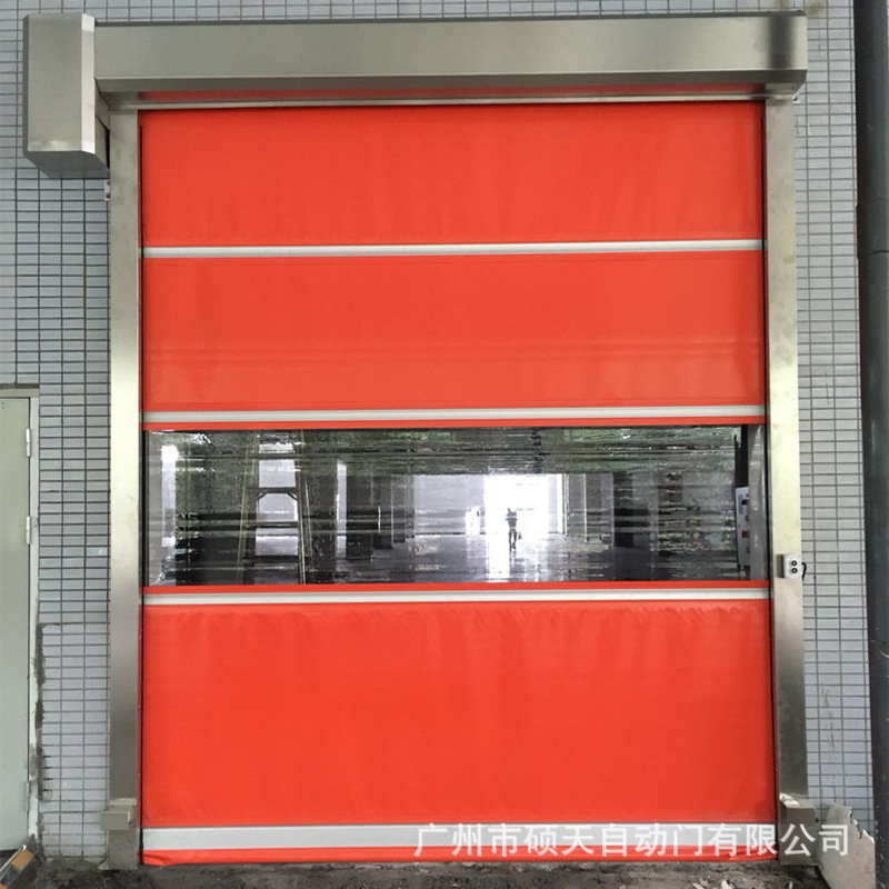 PVC High-speed door supply automatic high speed Rolling shutter door high speed transparent Rolling Door Zhaoqing Manufactor Direct selling install