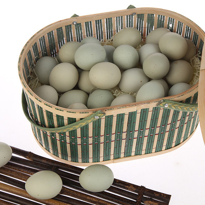 湖北農村綠殼土雞蛋批發山林放養綠殼雞蛋貨源充足360枚/箱
