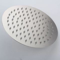 Manufacturer supplies wholesale foreign trade stainless steel round square 8-inch 10-inch shower head 304 brushed supercharged shower top spray