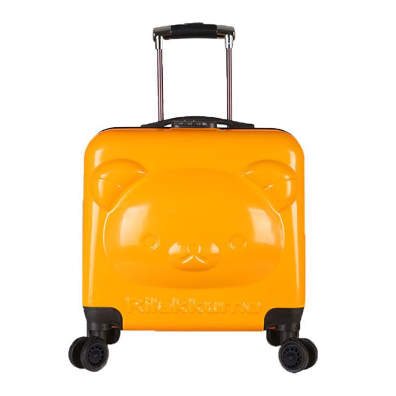 儿童拉杆箱卡通立体小熊18寸行李箱万向轮旅行登机箱礼品logo定制