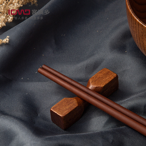 Kemanduo red sandalwood chopsticks solid wood household chopsticks tableware manufacturer straight hair rising chopsticks 10 pairs